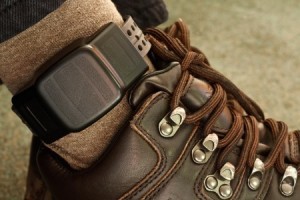 a photo of an ankle monitor