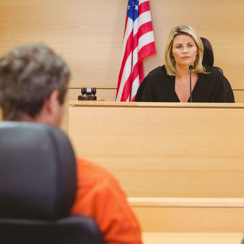 A Judge Oversees a Bail Hearing.