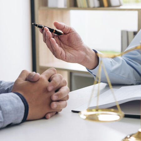 bail process with two people talking